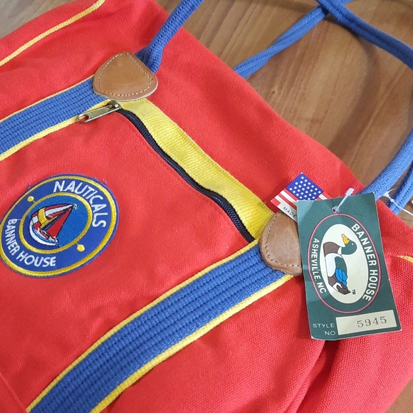 Vintage Banner House Duffel Bag New - Picture 3 of 9